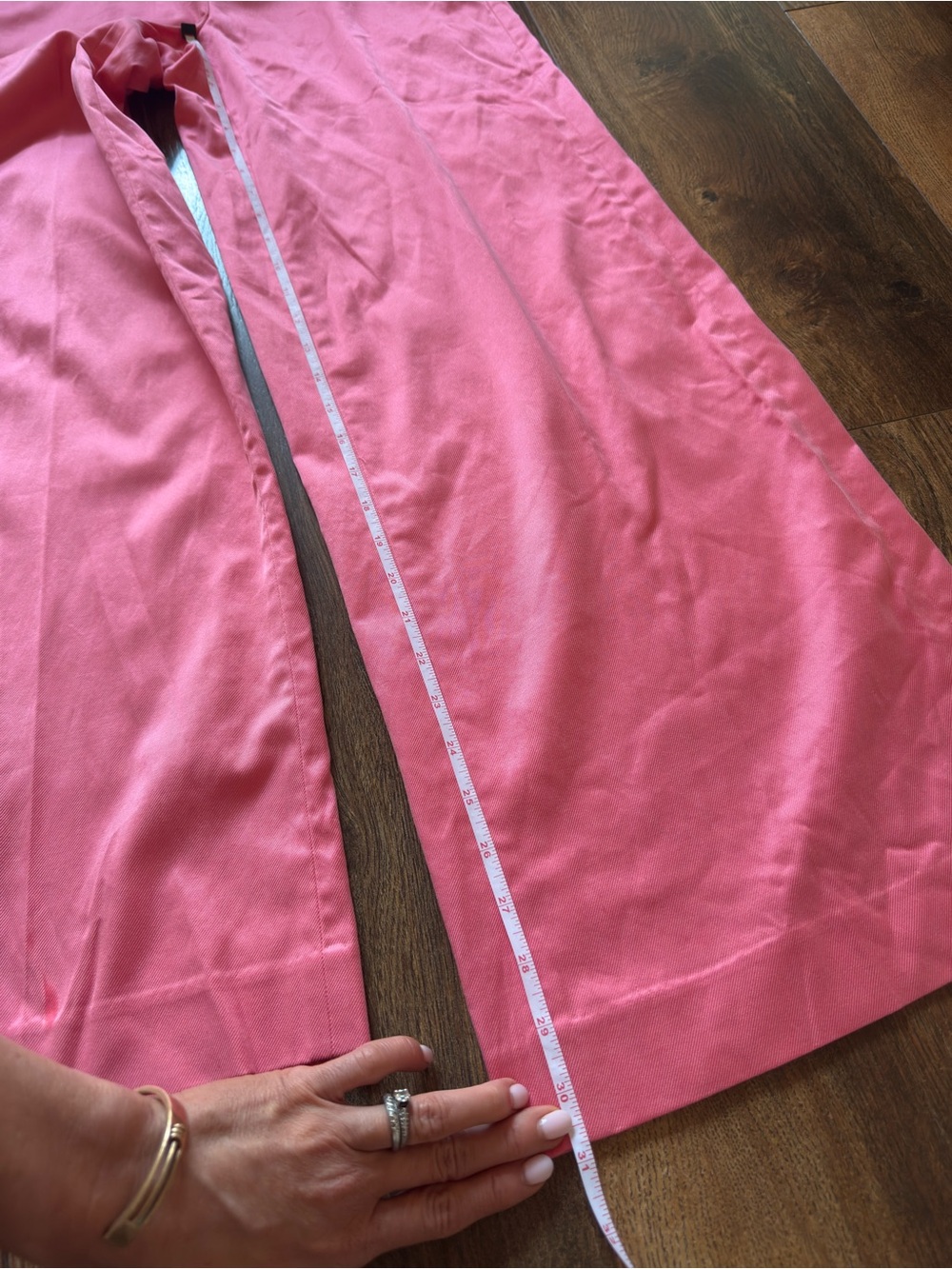 White House Black Market Pink Wide-Leg Trousers - Picture 4 of 9